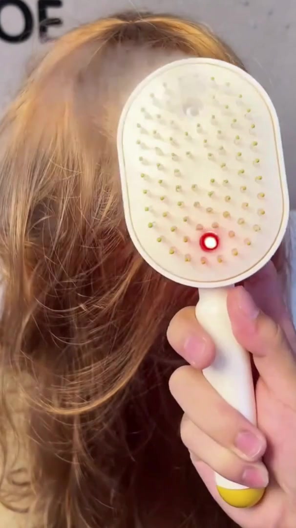 Démonstration de la Brosse Coiffage Express 3-en-1 Sprivva™ sur cheveux indisciplinés